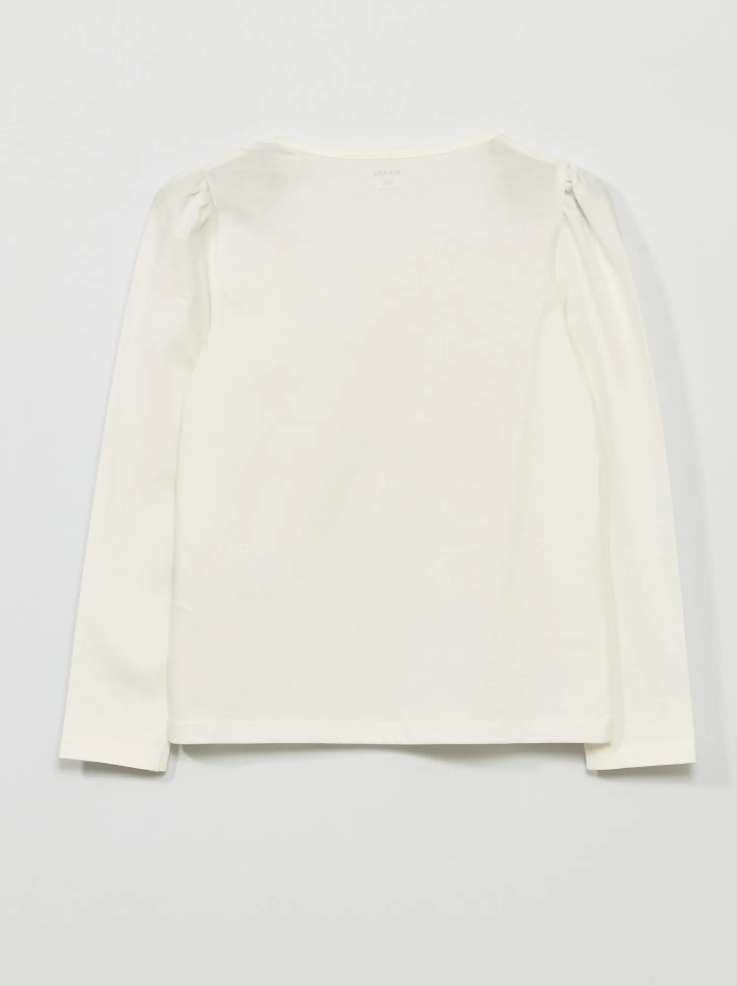 T-shirt in jersey a maniche lunghe - Bianco