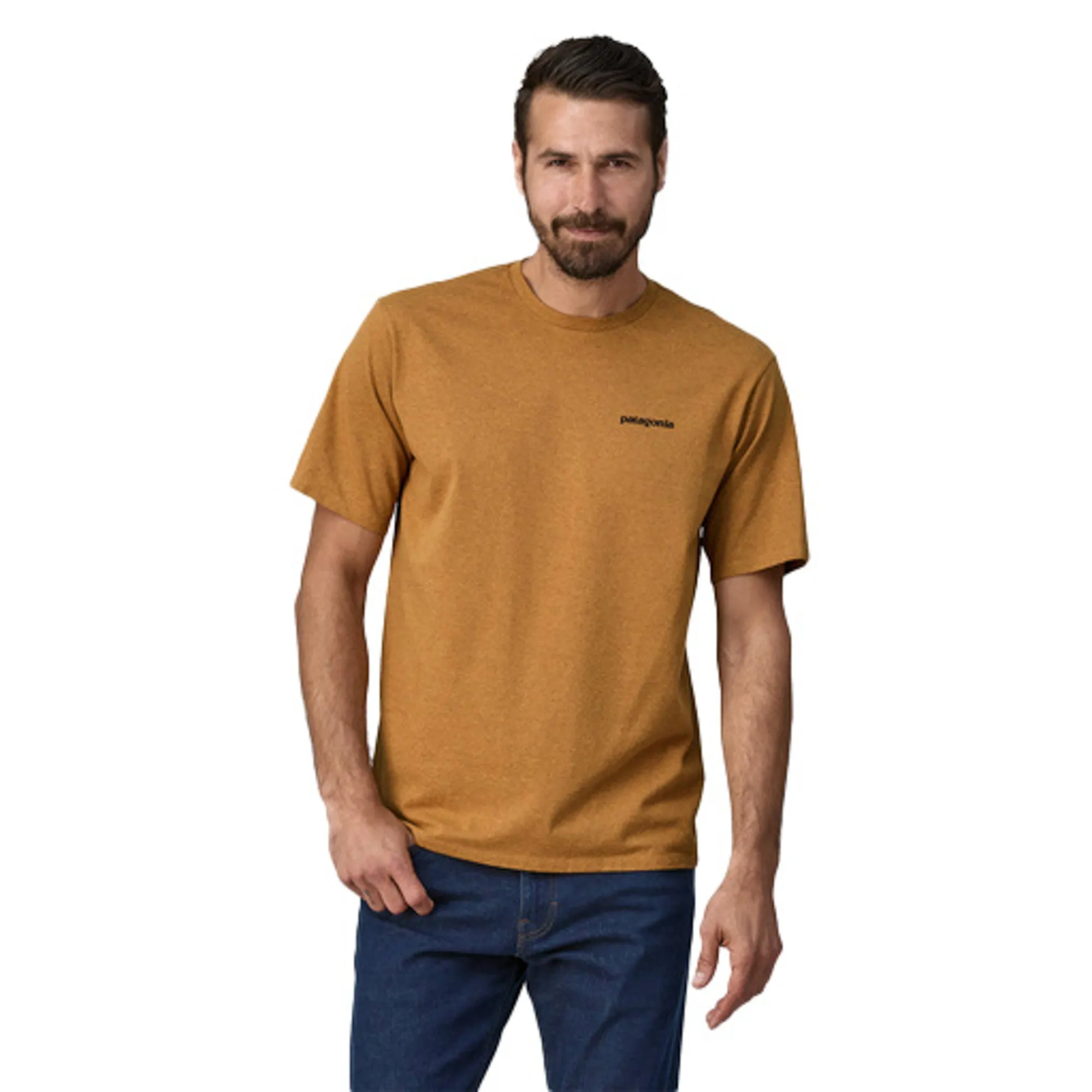 T-Shirt Patagonia Men'S P-6 Logo Cammello