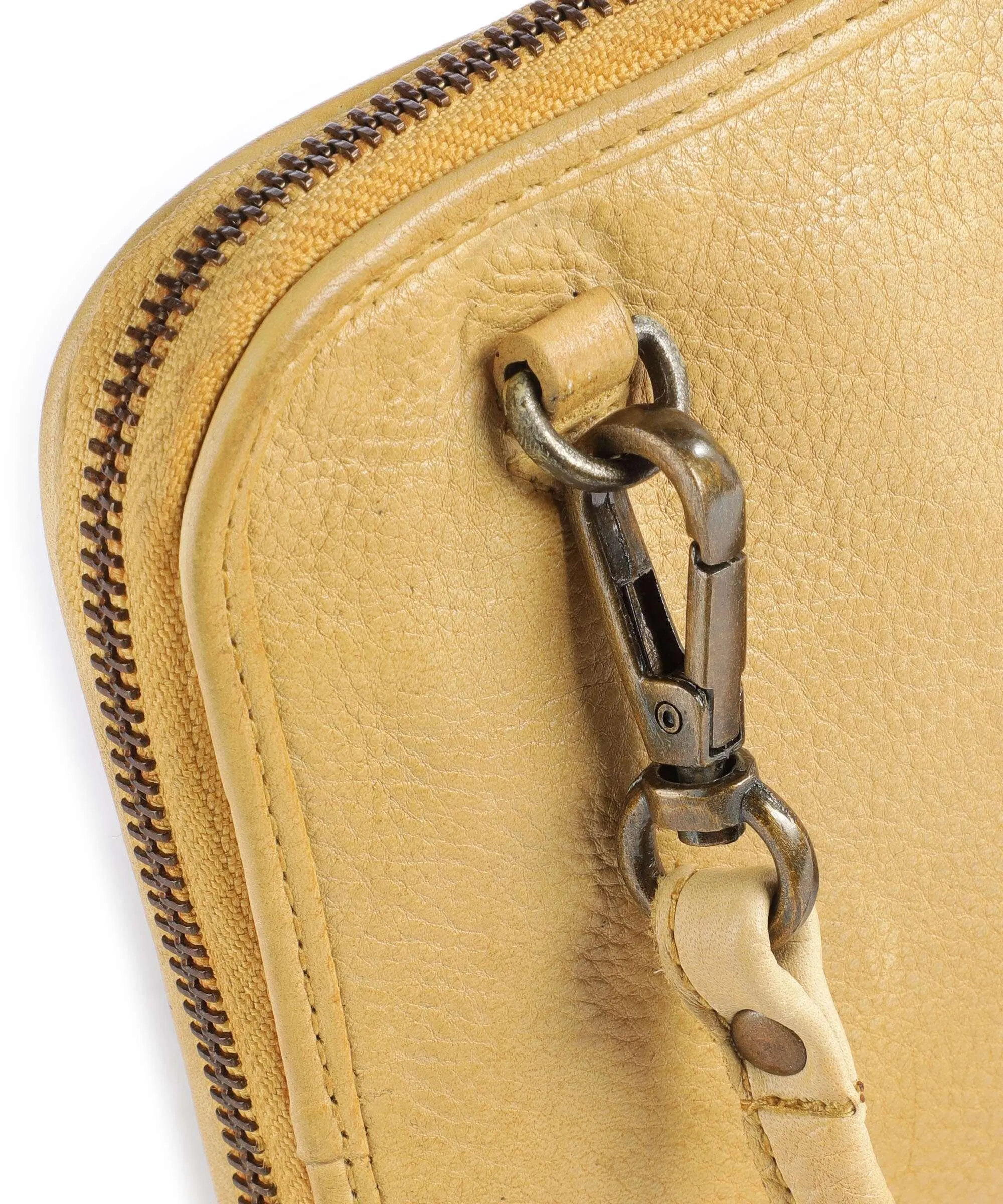  Taschendieb Wien Herzgasse 24 Borsa a tracolla pelle di vacchetta grana giallo  