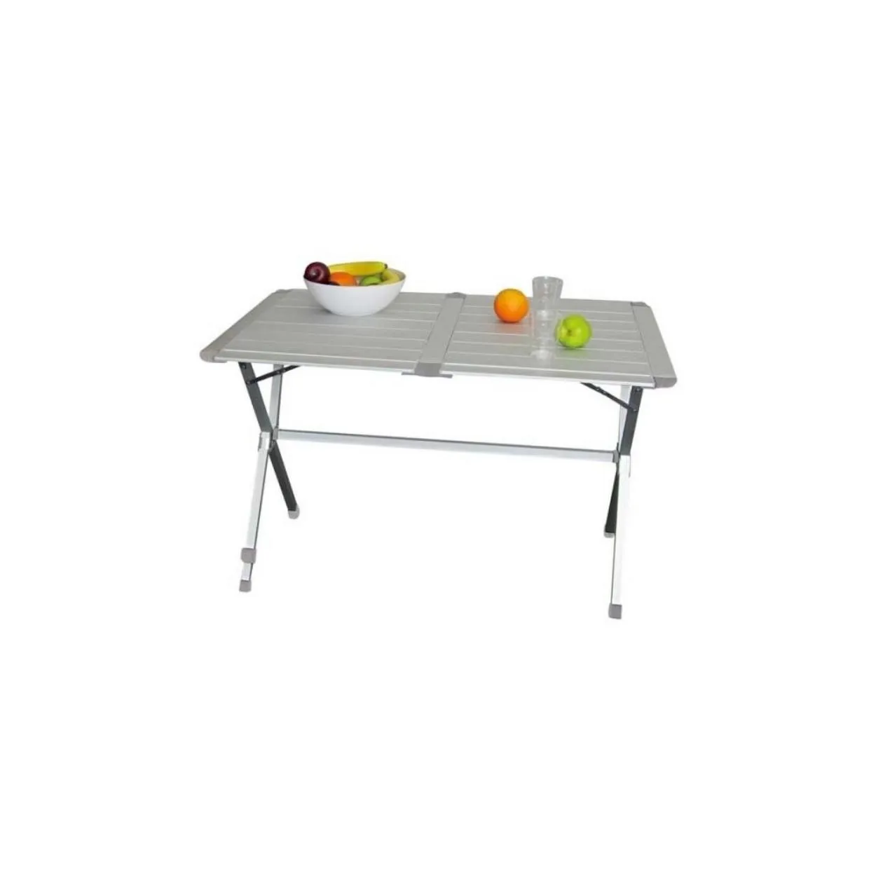 TAVOLO PIEGHEVOLE ALLUMINIO MIDLAND BAYA CM 140 X 80 6 POSTI