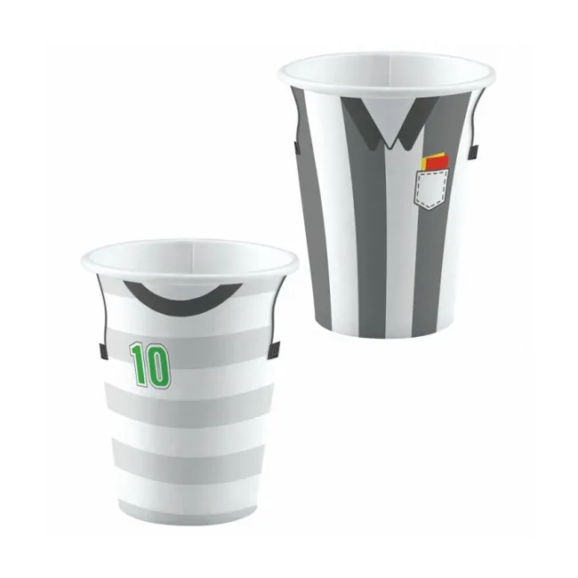 Tazze tattiche da calcio 250 ml - 8 pz.