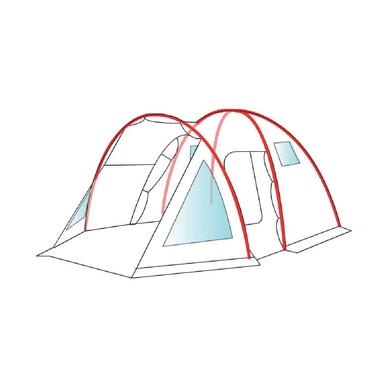 Tenda Campeggio Elba 4 VIP Bertoni