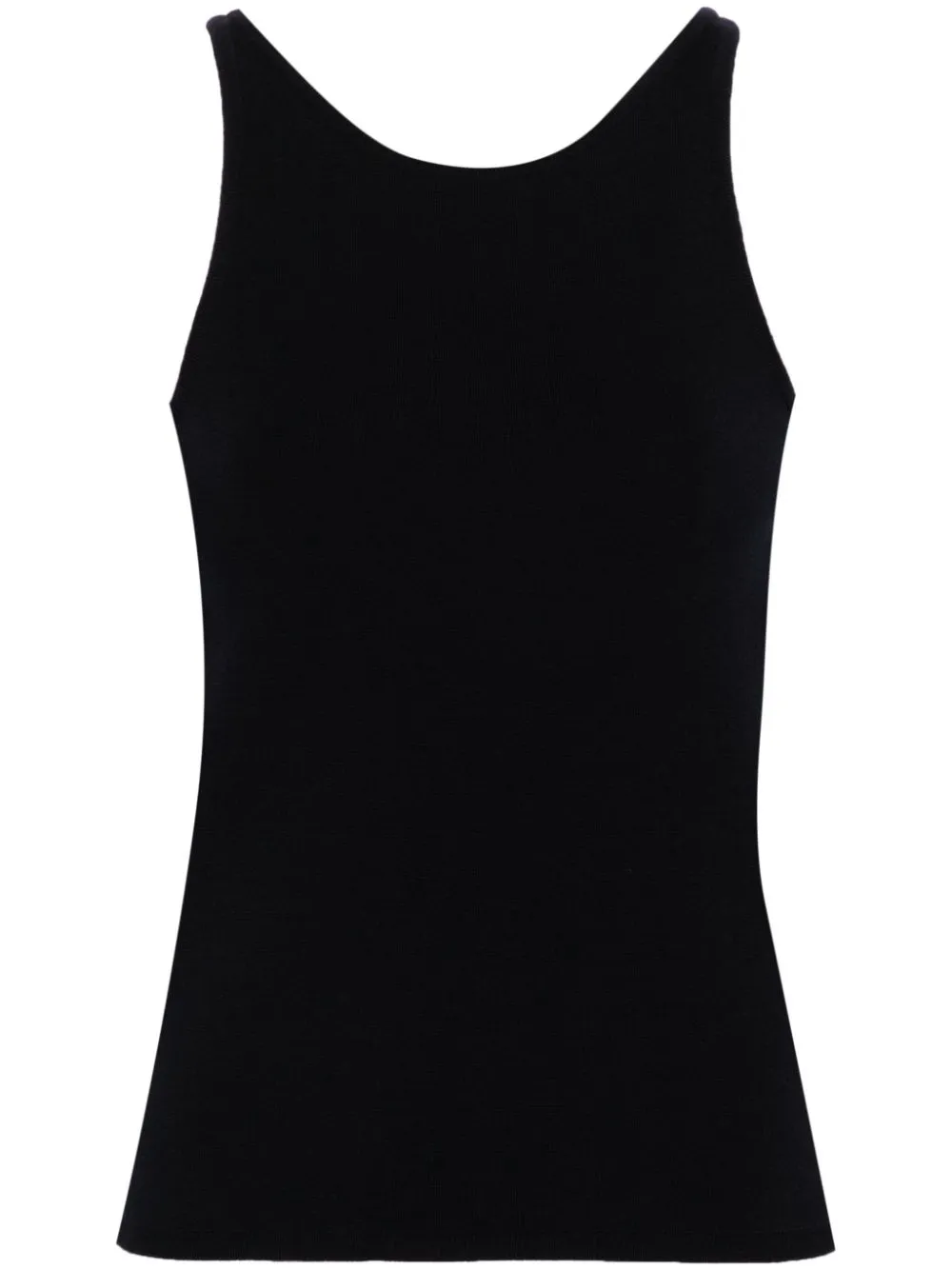 Top in maglia alfeo in blu - donna