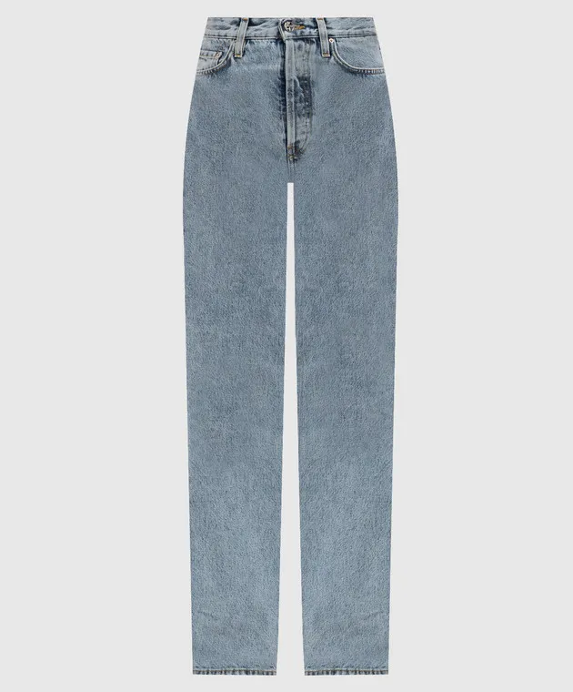 Toteme Jeans blu con patch logo 234WRB951FB0045