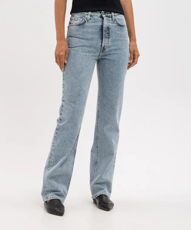 Toteme Jeans blu con patch logo 234WRB951FB0045
