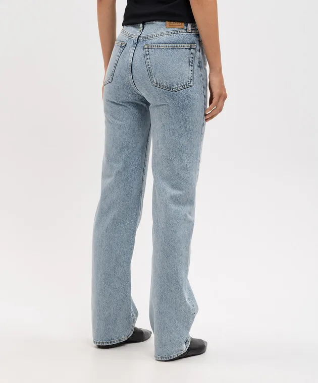 Toteme Jeans blu con patch logo 234WRB951FB0045