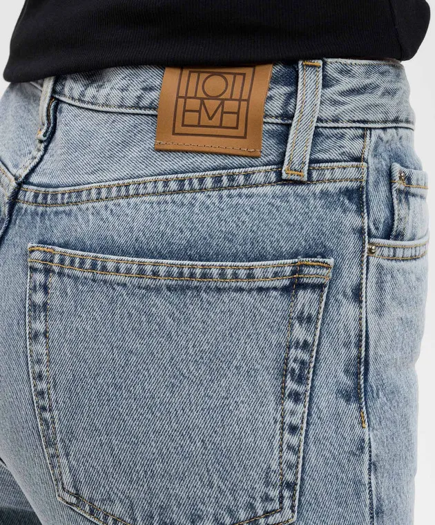 Toteme Jeans blu con patch logo 234WRB951FB0045