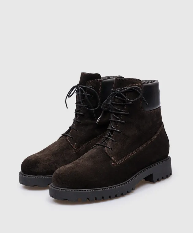 Toteme Stivali in camoscio marrone 234WLGSE030LE0003
