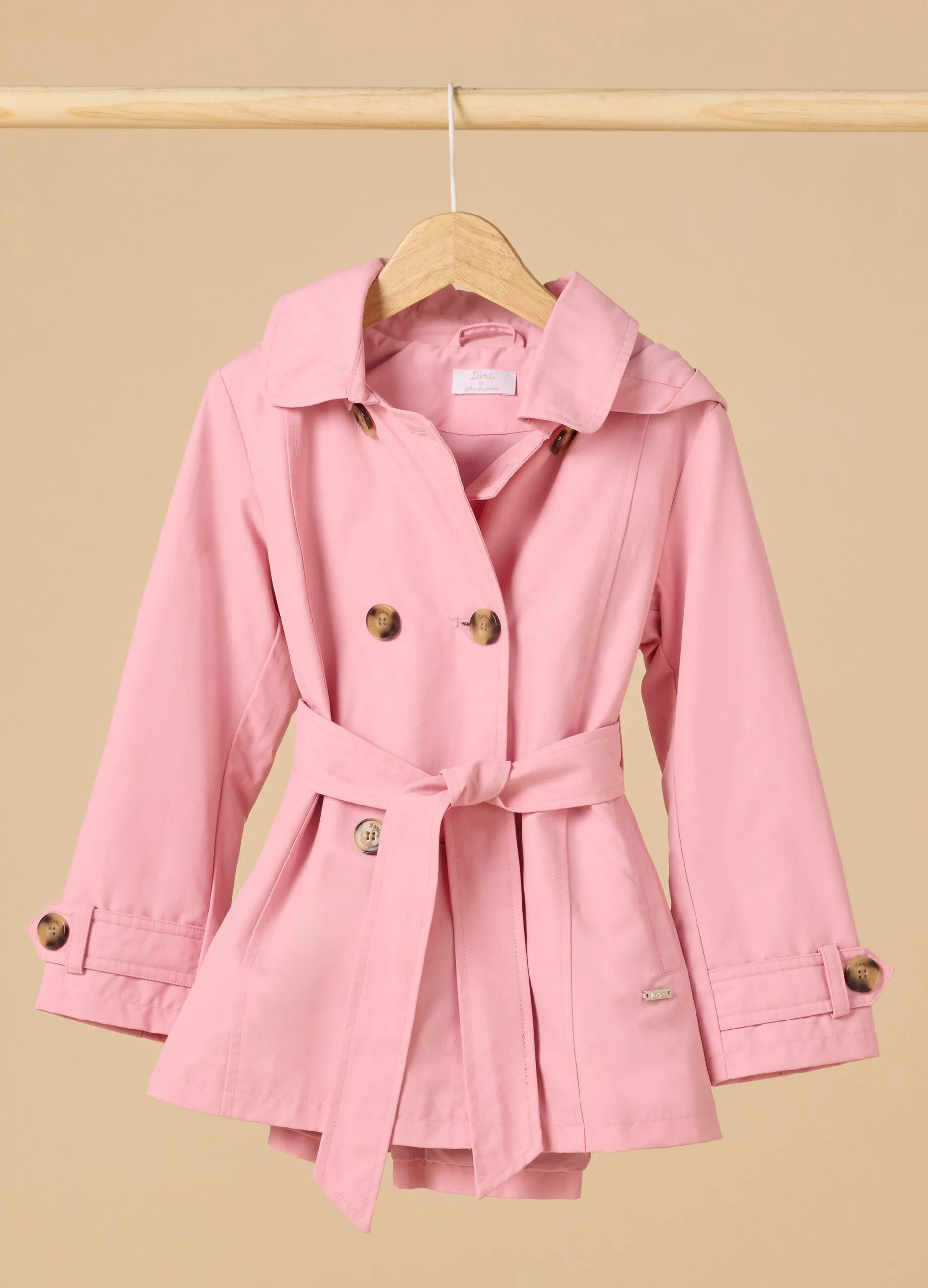 Trench IANA in misto cotone bambina