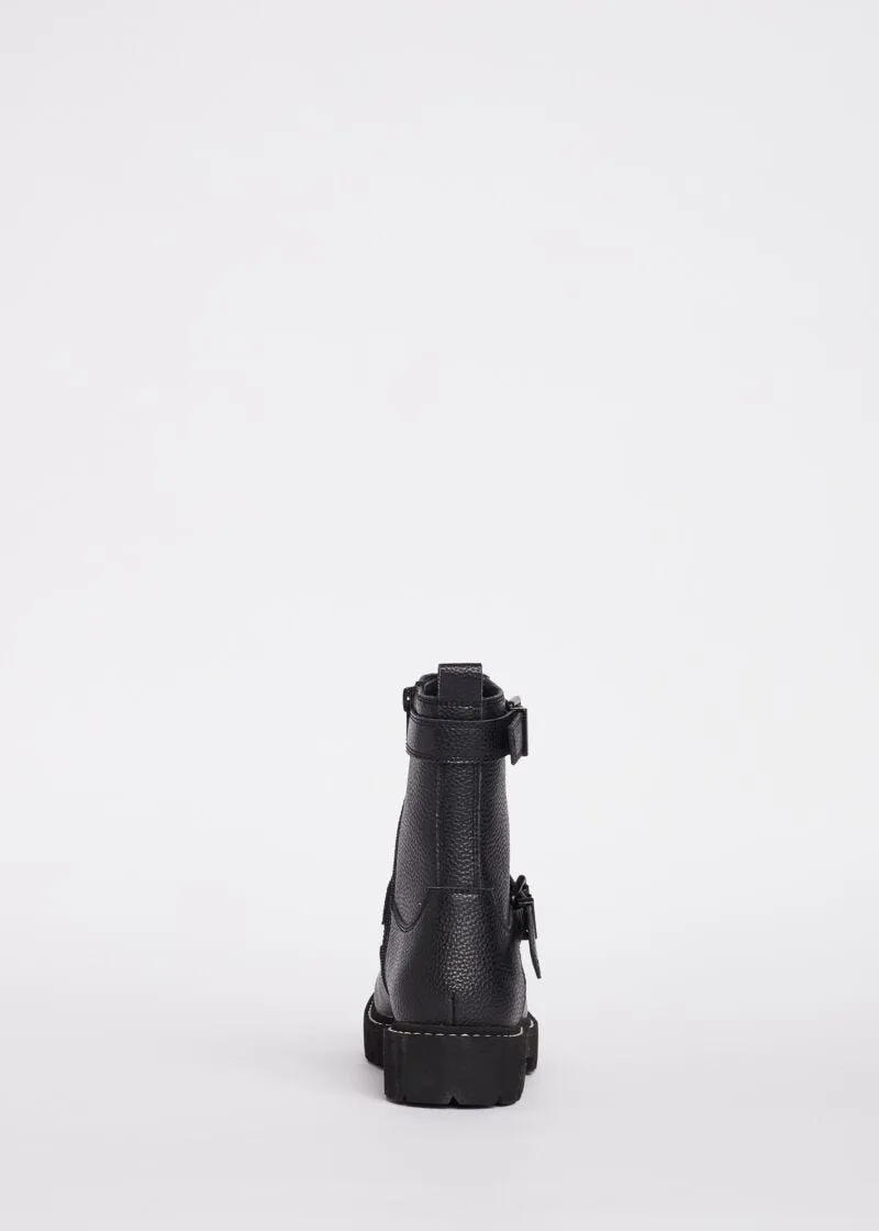 Tronchetto in pelle bottalata