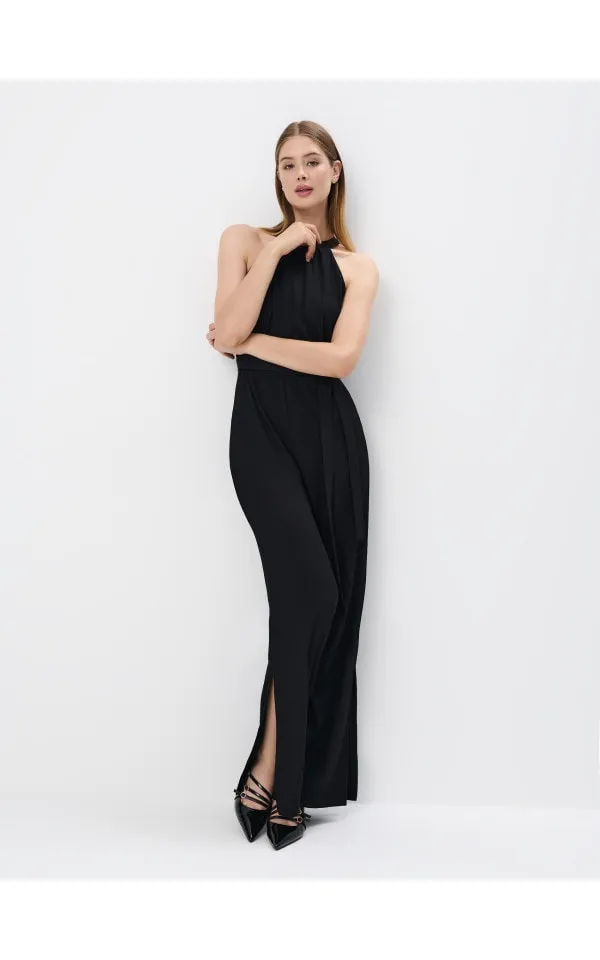 Tuta con scollo halter
