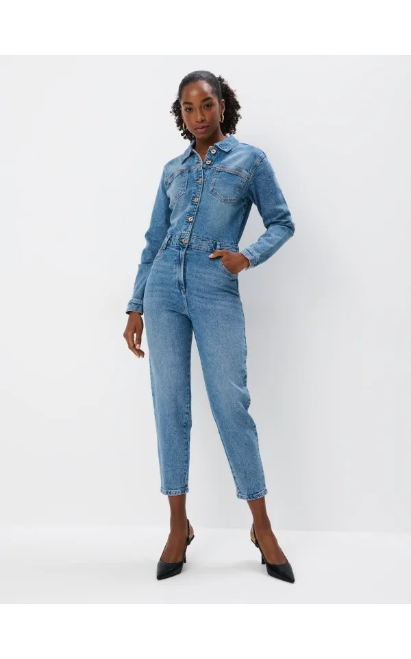 Tuta intera in denim