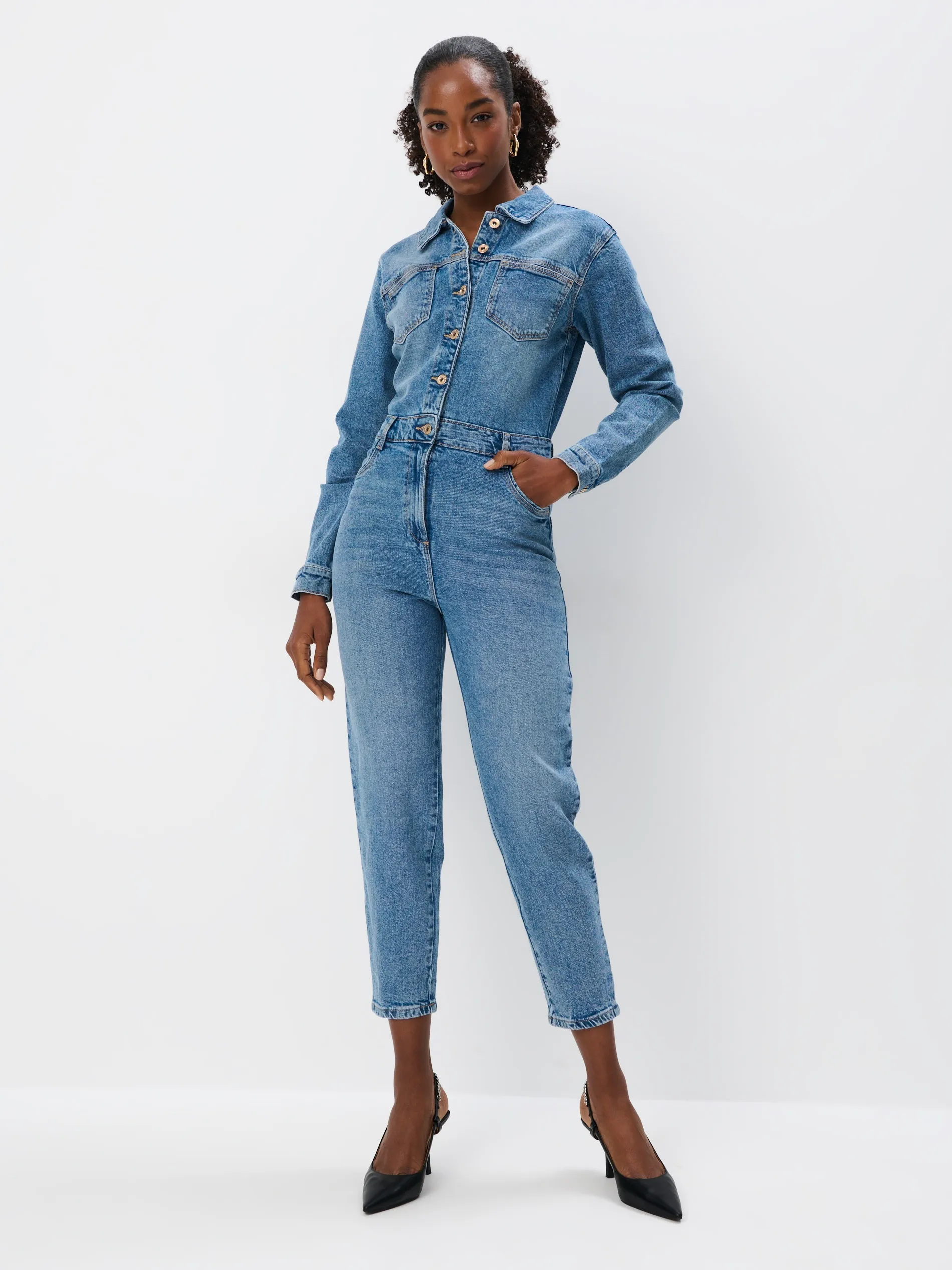 Tuta intera in denim