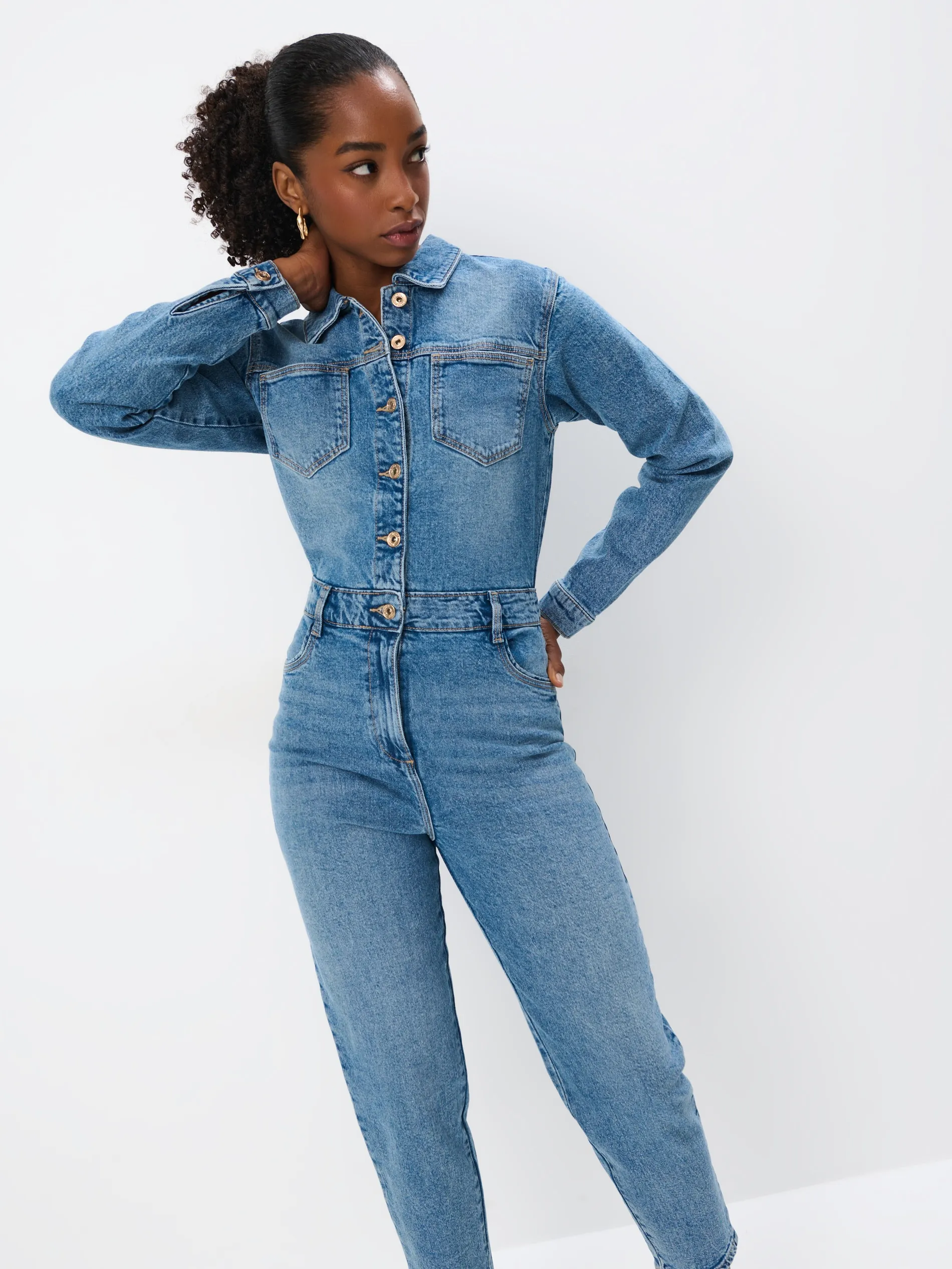 Tuta intera in denim