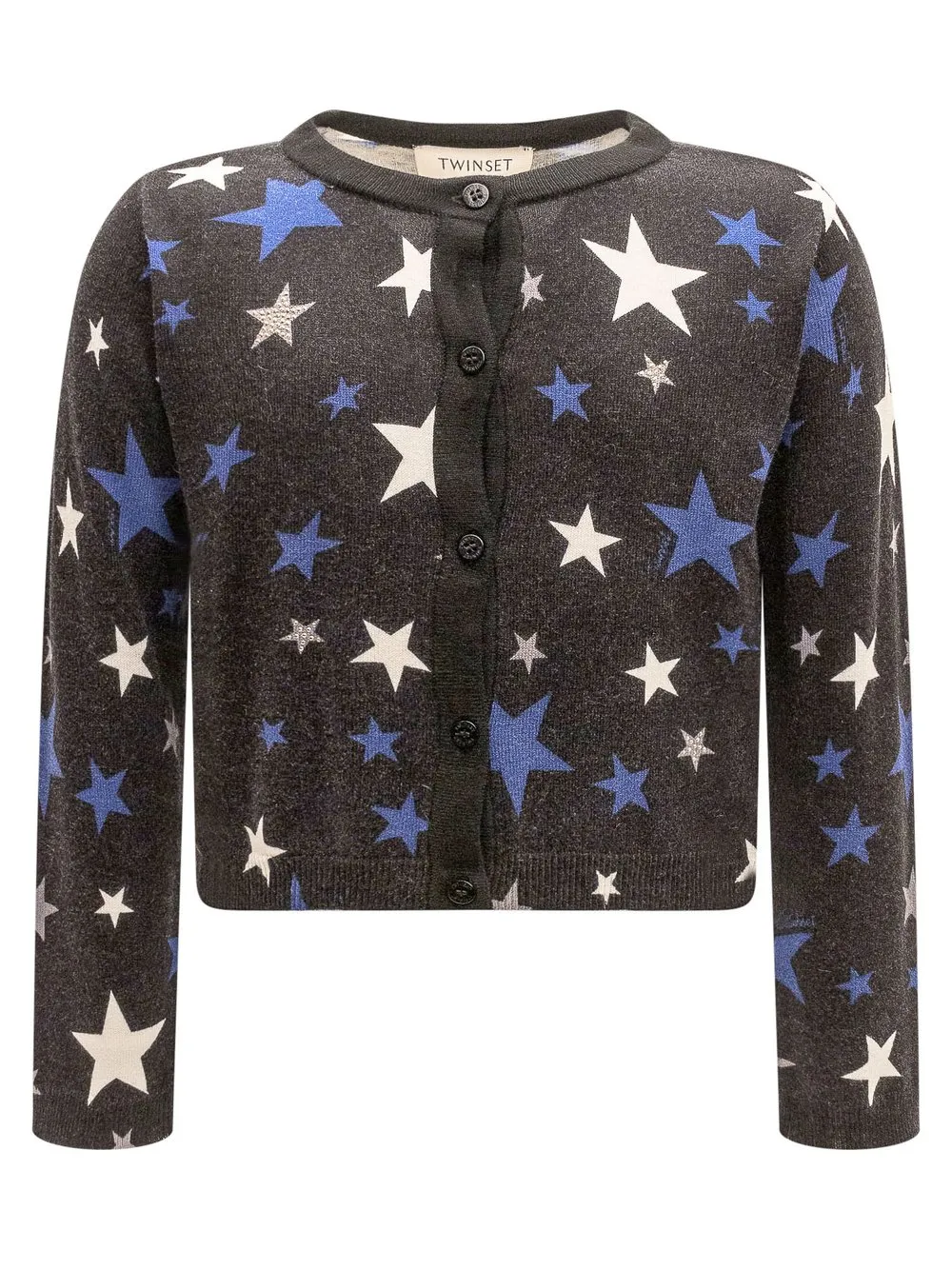 TWIN-SET Cardigan con Stampa Stelle 