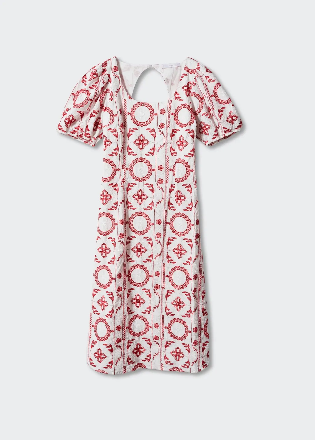 Vestito cotone ricamato