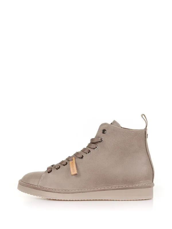 Waxed Suede P01 ankle boots