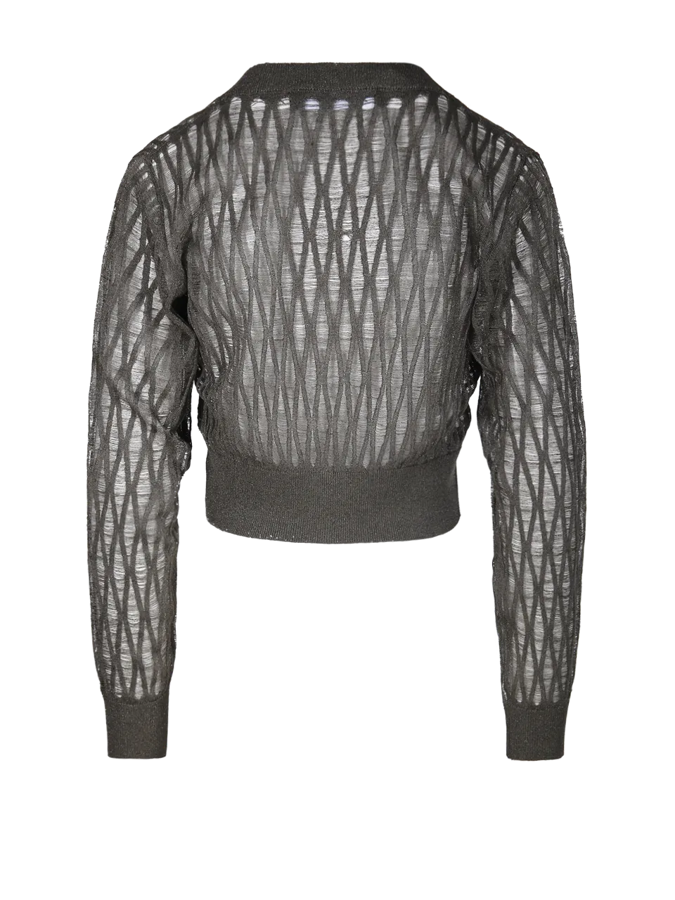 WOMAN FEDERICA TOSI DARK GREEN VISCOSE CARDIGAN