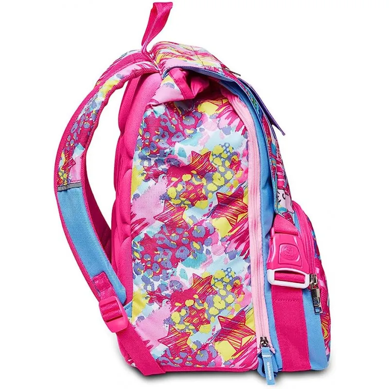 ZAINO SCUOLA SDOPPIABILE BIG SJ GANG UNISELFIE GIRL 27X41X22CM28L.LO ZAINO CHE CAMBIA QUANDO VUOI TU! SEVEN JUNIOR ITALY