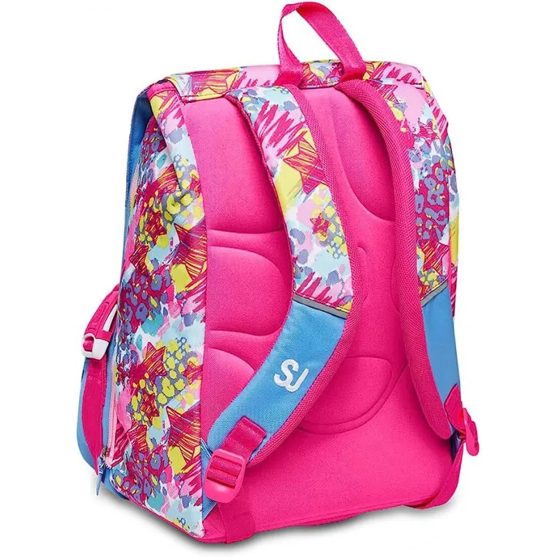 ZAINO SCUOLA SDOPPIABILE BIG SJ GANG UNISELFIE GIRL 27X41X22CM28L.LO ZAINO CHE CAMBIA QUANDO VUOI TU! SEVEN JUNIOR ITALY
